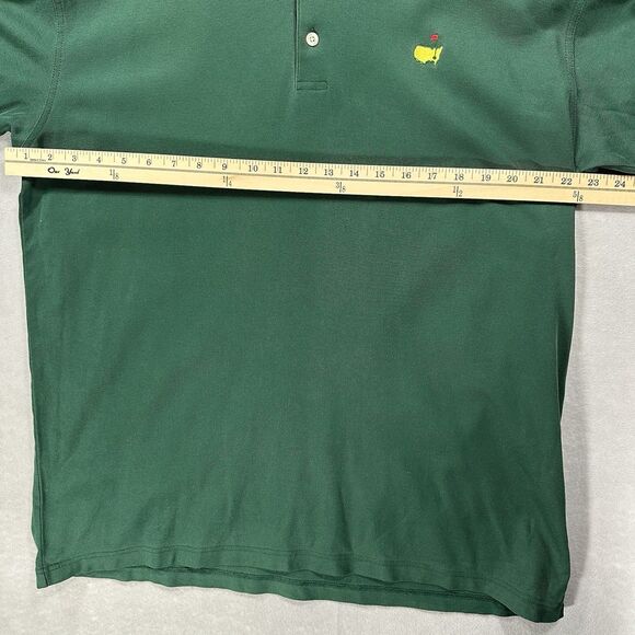 Men's Masters Collection 60's Two Ply Mercerized Green Golf Polo W/ Logo Size XL - Picture 8 of 10
